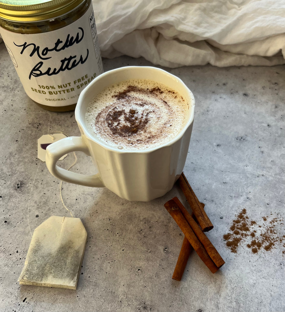 Mother Butter nut free chai tea latte 