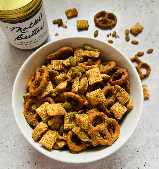 Mother Butter nut free kid friendly ranch snack mix 